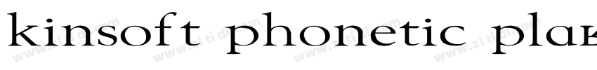 kinsoft phonetic pla字体转换